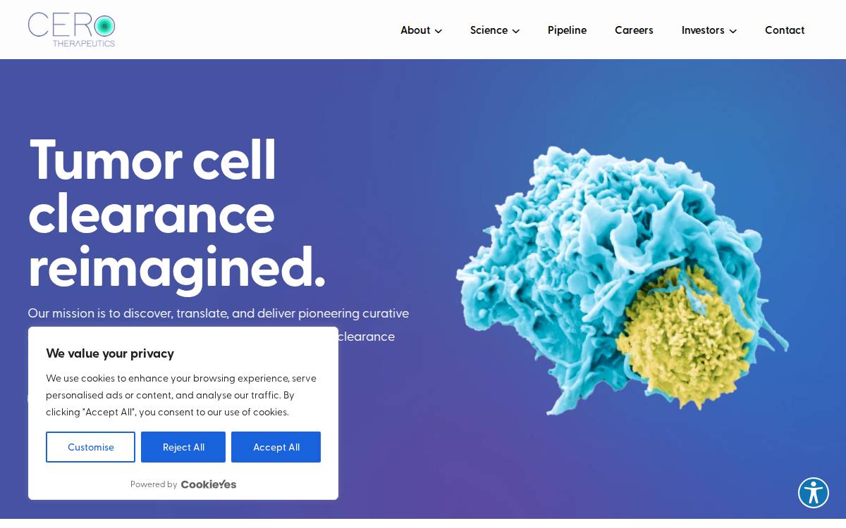 Cero Therapeutics Holdings website preview