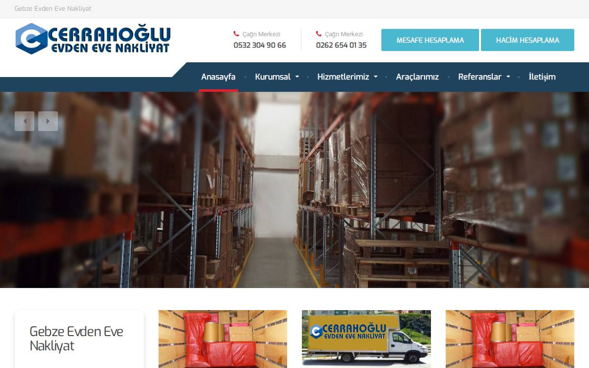 Cerrahoğlu Nakliyat website preview