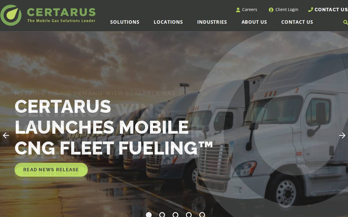 Certarus website preview