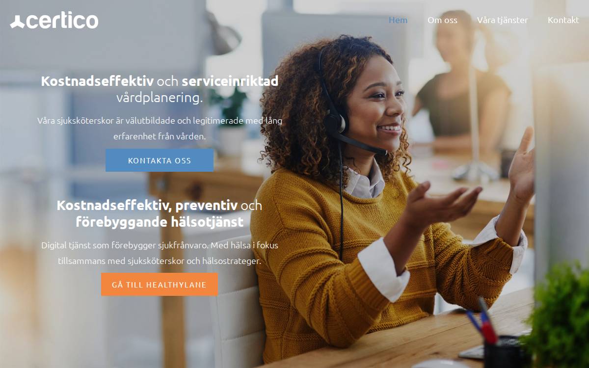 Certico website preview