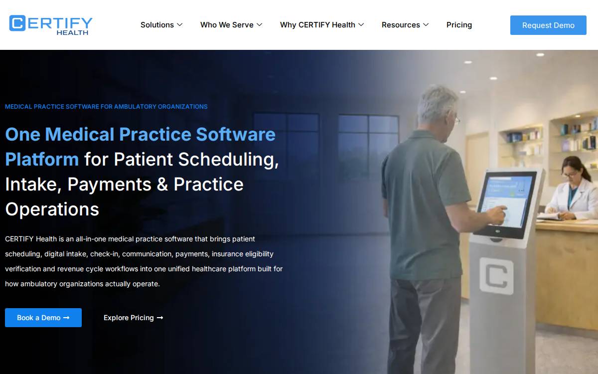 CERTIFY Health website preview