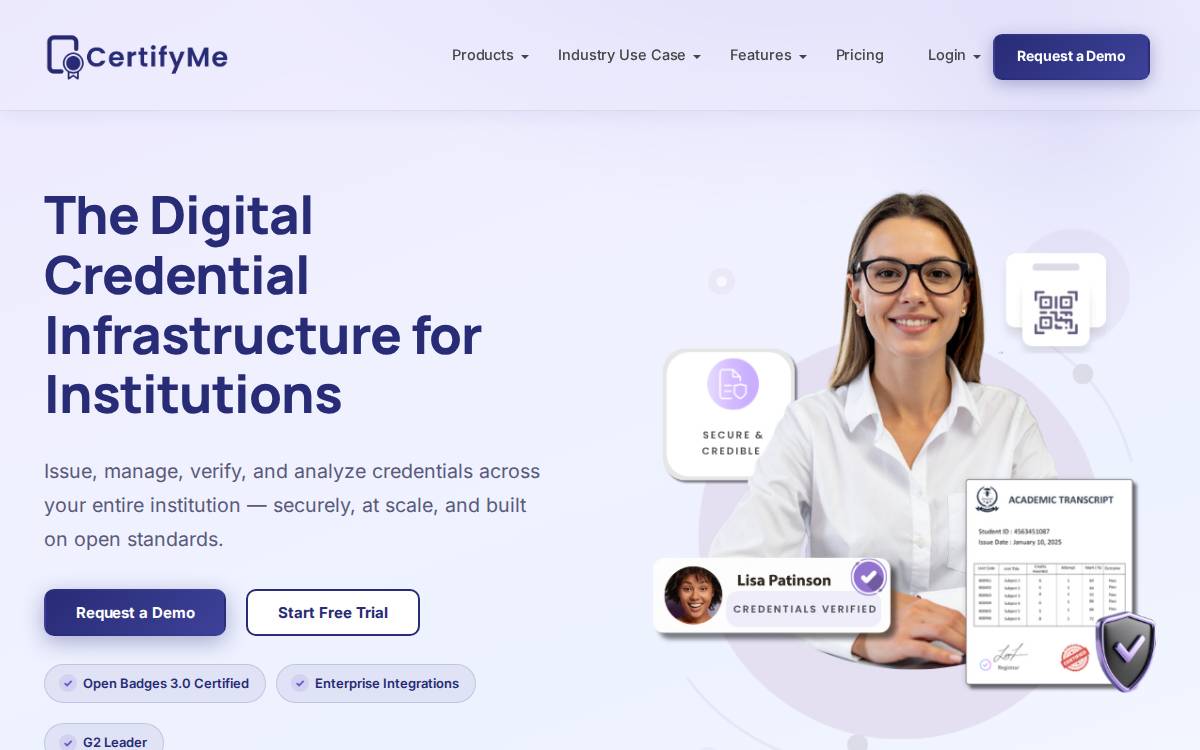 Certifyme website preview