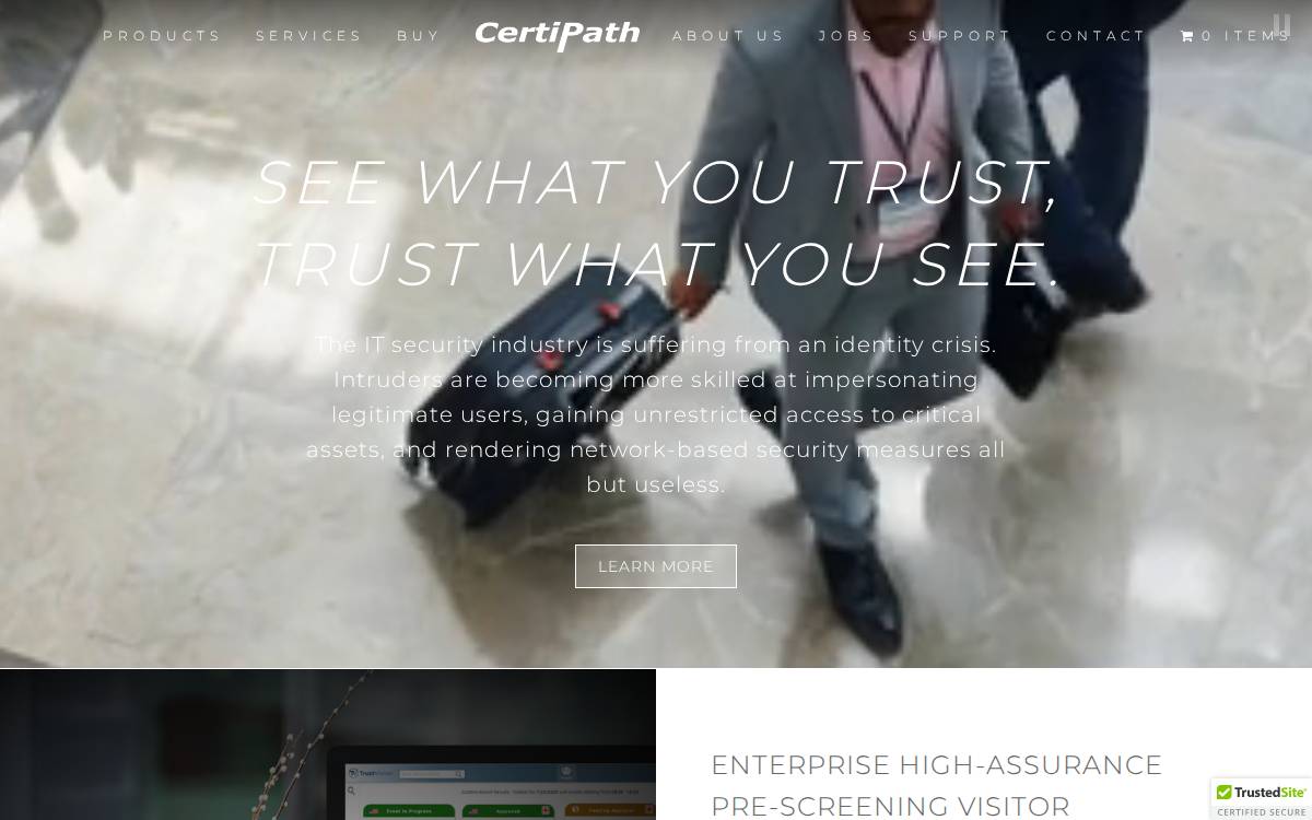 Certipath website preview