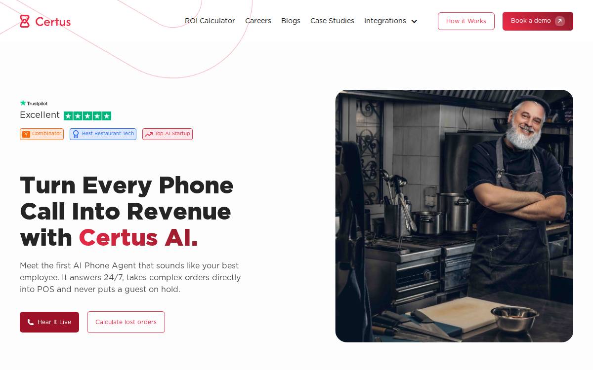Certus AI website preview