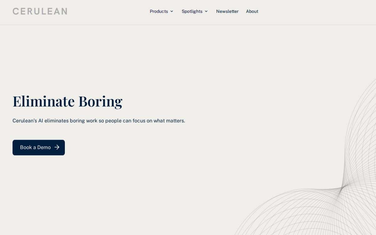 Cerulean website preview