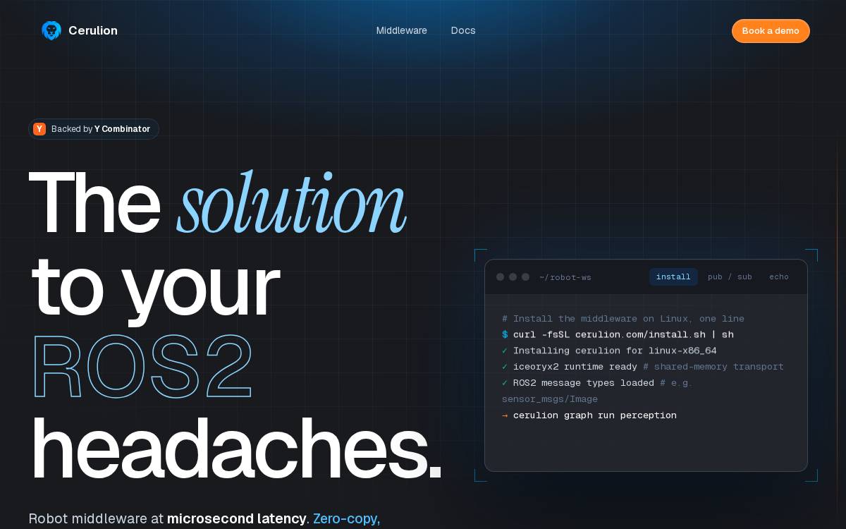 Cerulion website preview
