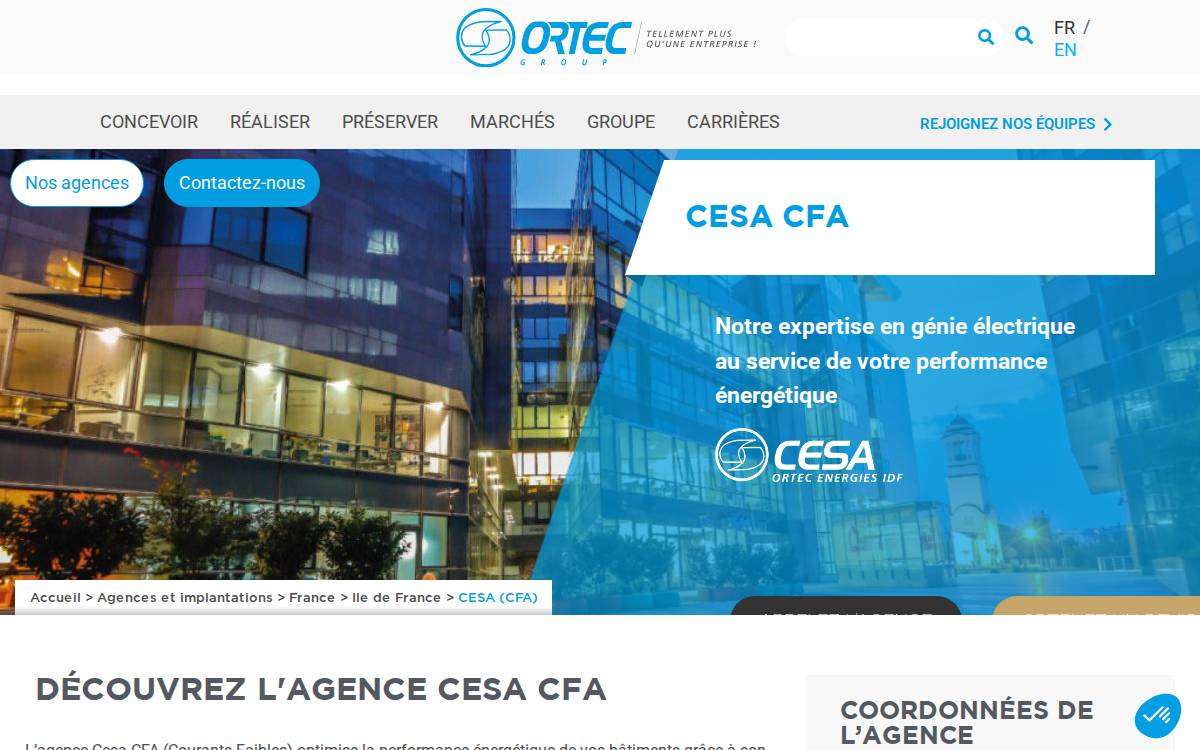 CESA website preview