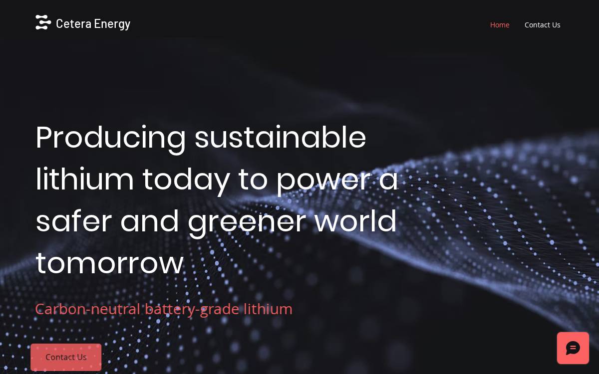 Ceteraenergy website preview