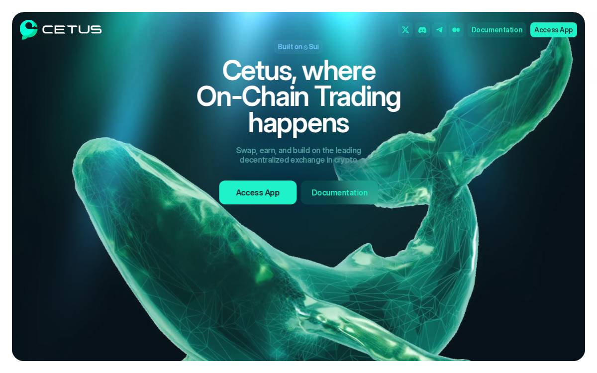 Cetus website preview