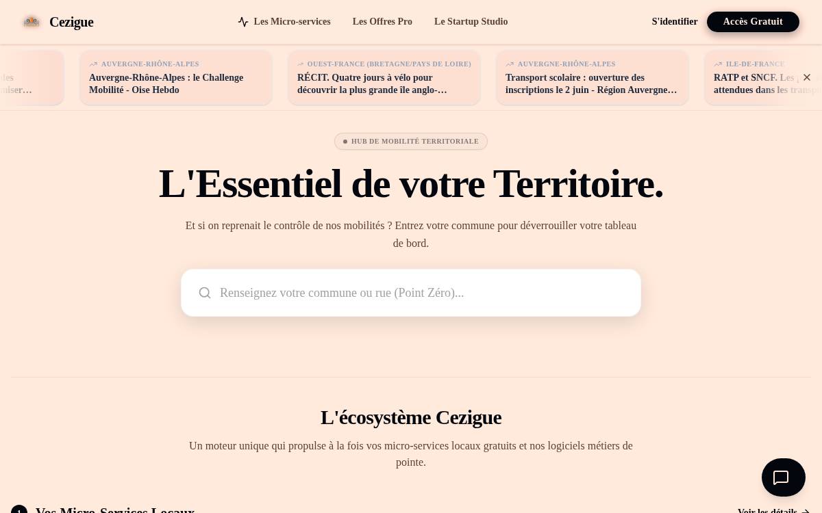 Cezigue website preview