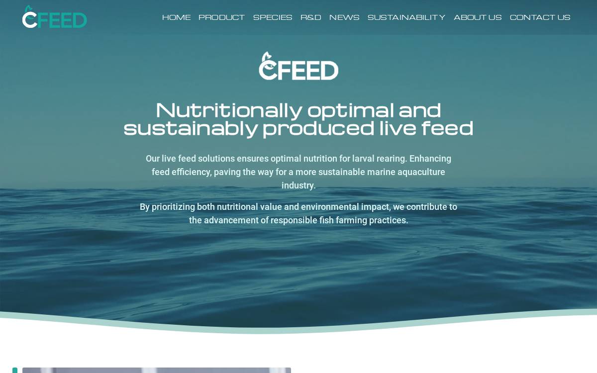 CFeed website preview