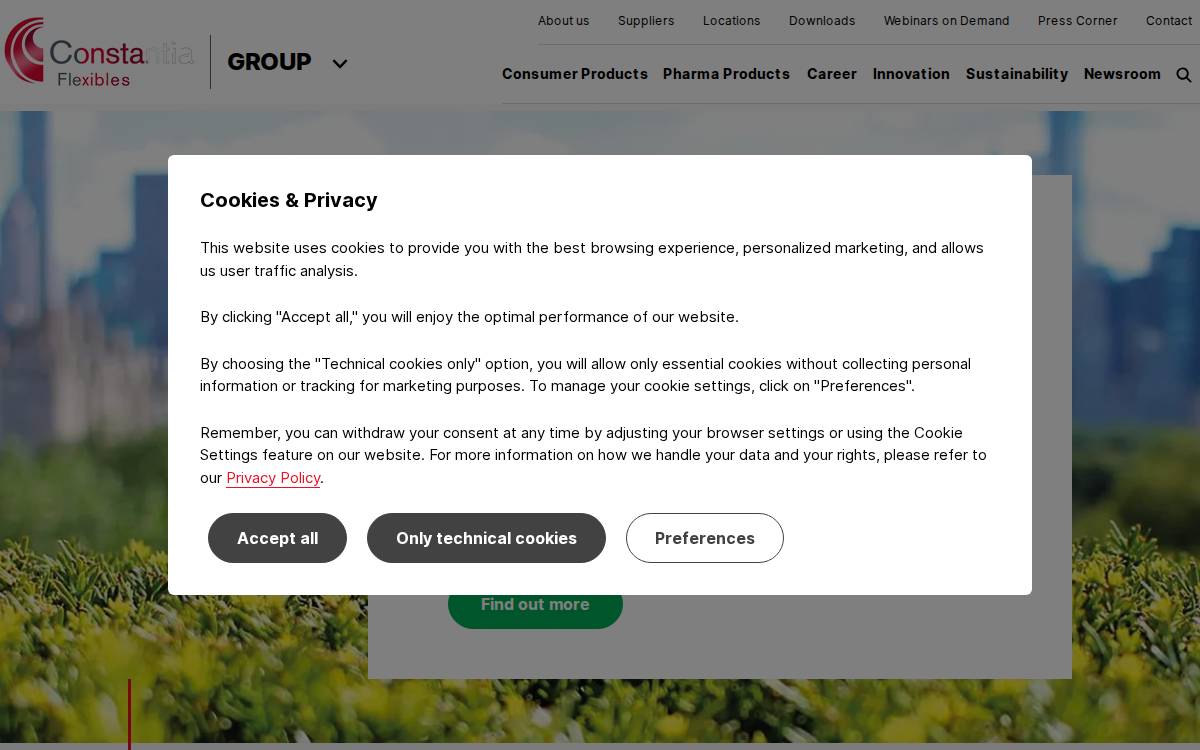 Cflex website preview