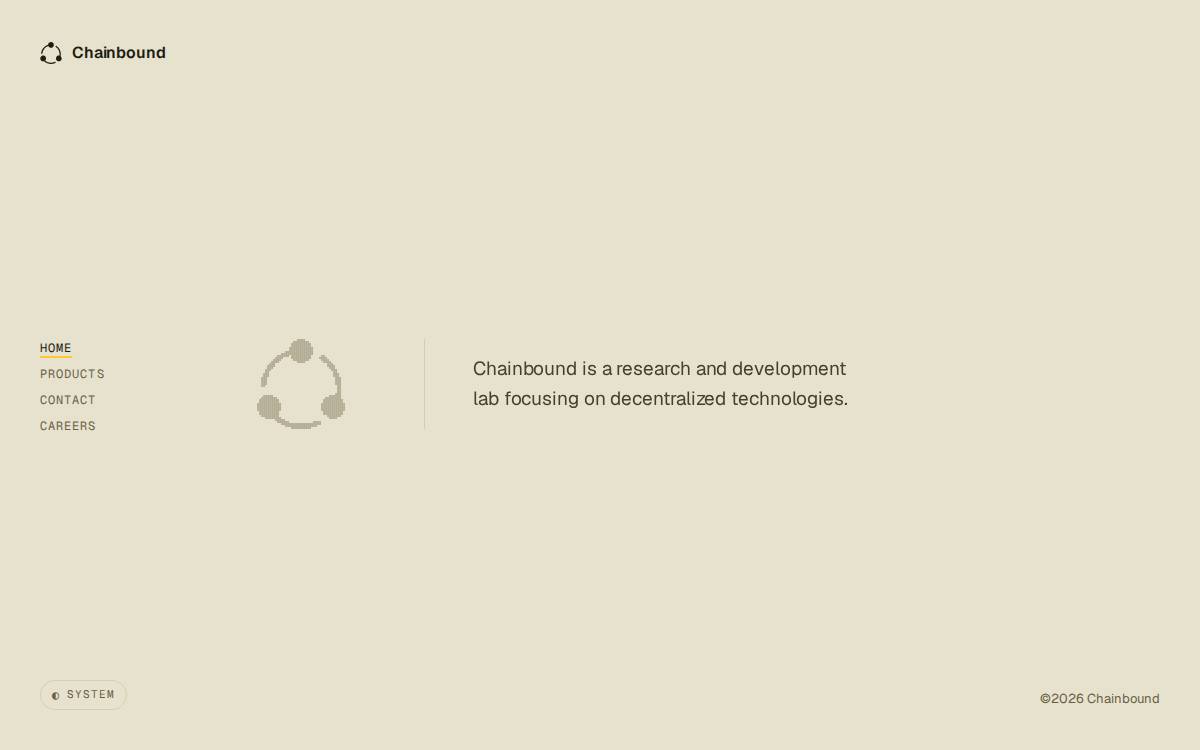 Chainbound website preview