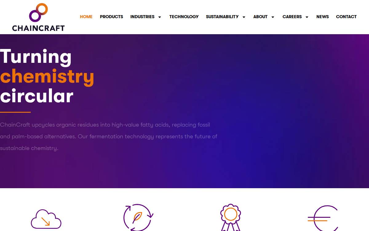 ChainCraft website preview