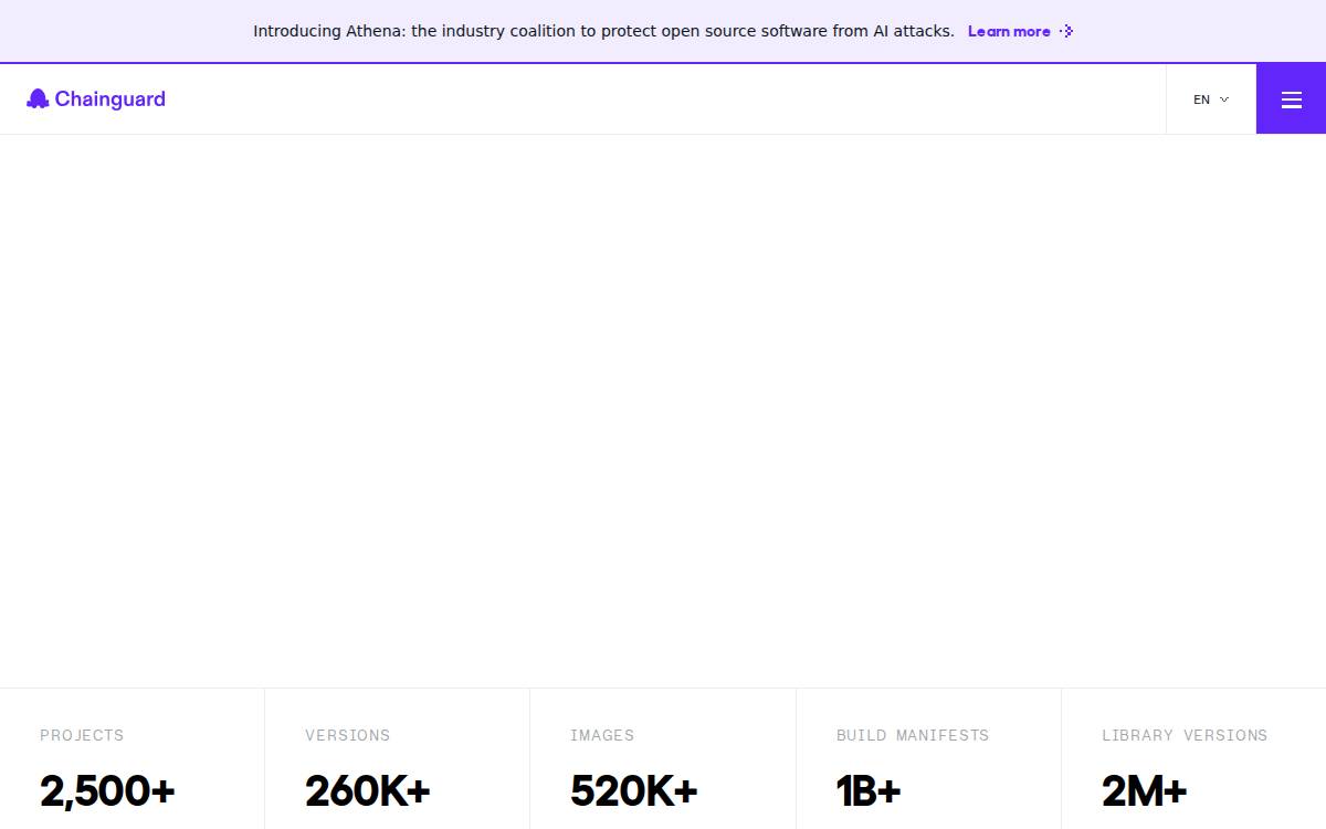 Chainguard website preview