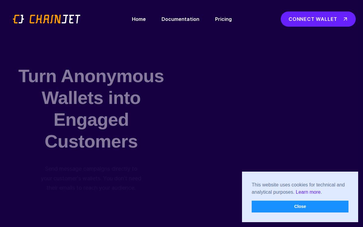 Chainjet website preview