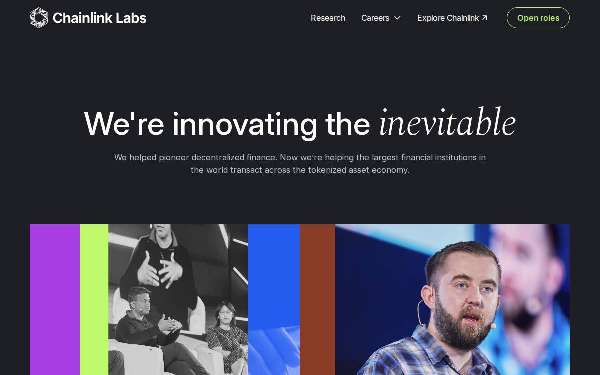 Chainlink website preview