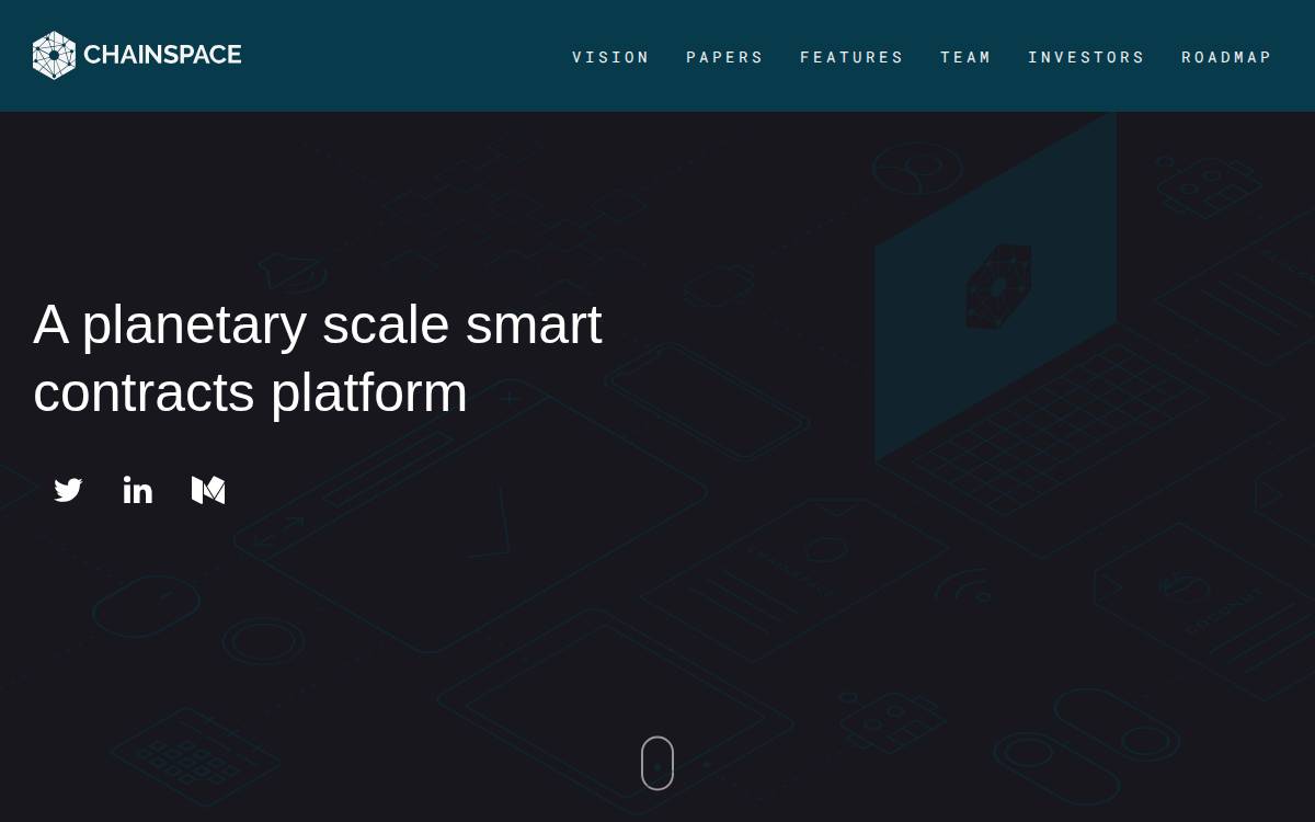 Chainspace website preview