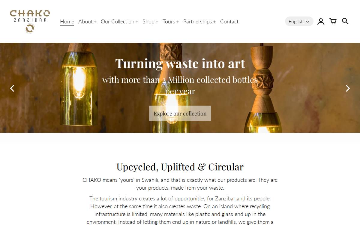 Chako website preview