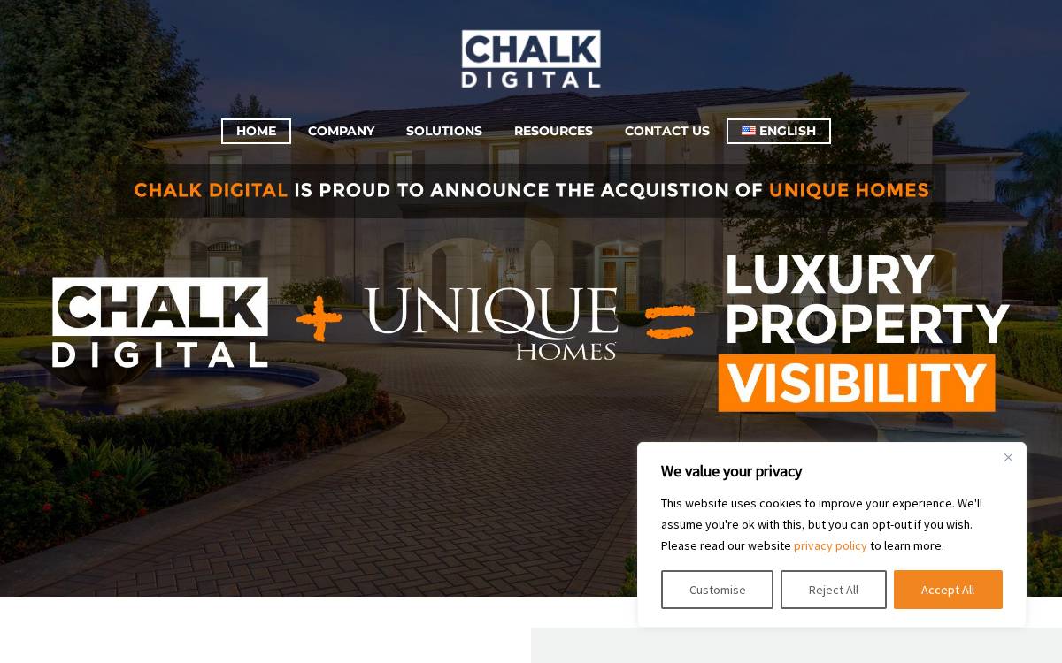 Chalk Digital website preview