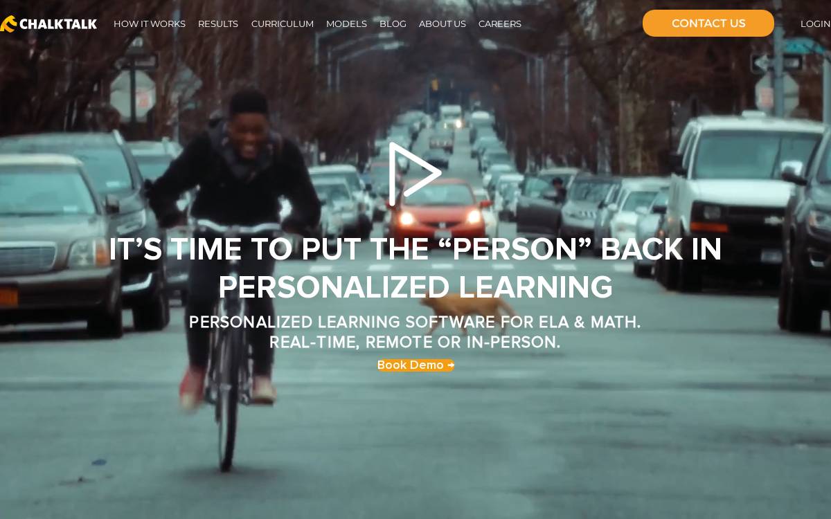 Chalktalk website preview