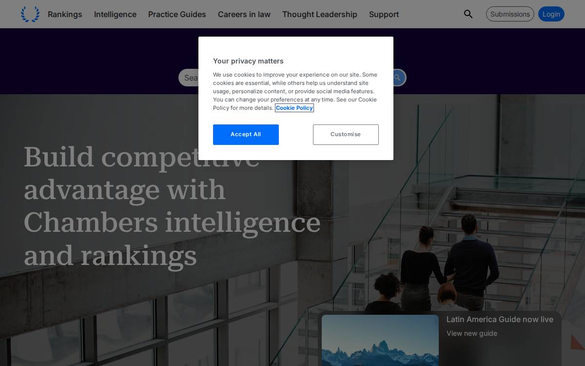 Chambers and Partners website preview