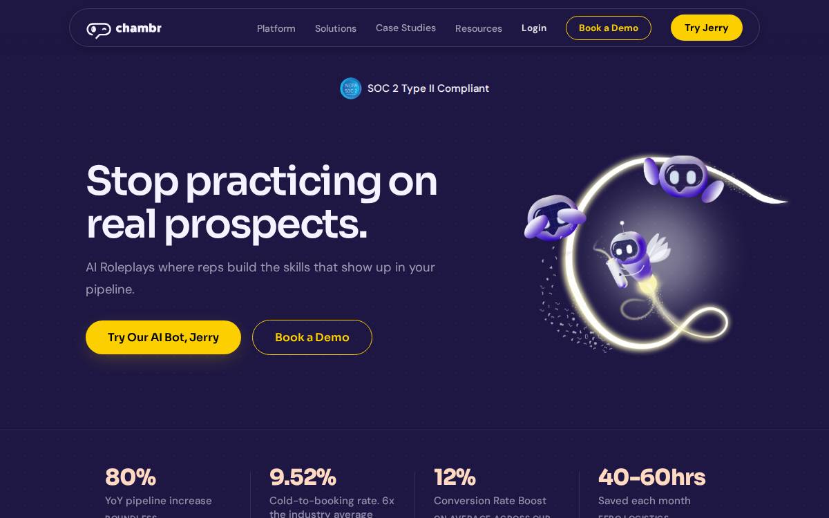 Chambr website preview