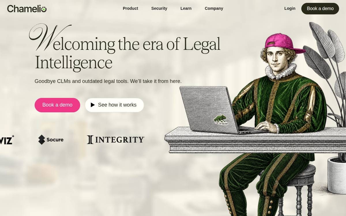 Chamelio website preview