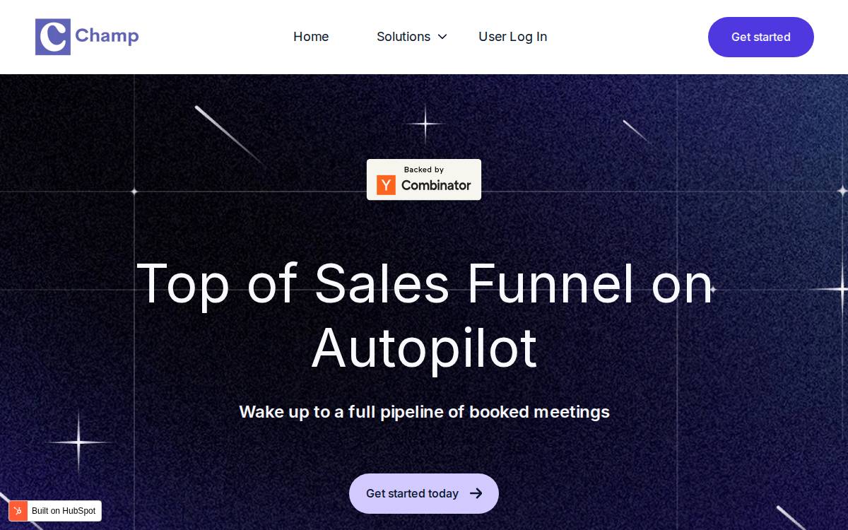 Champ website preview
