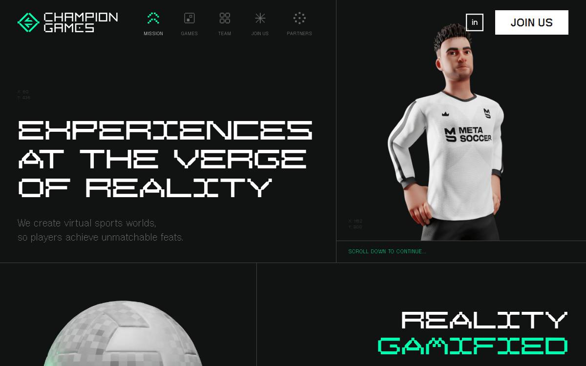 Championgames website preview