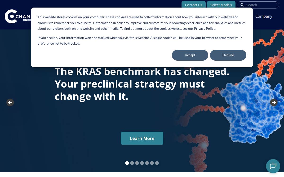 Champions Oncology website preview