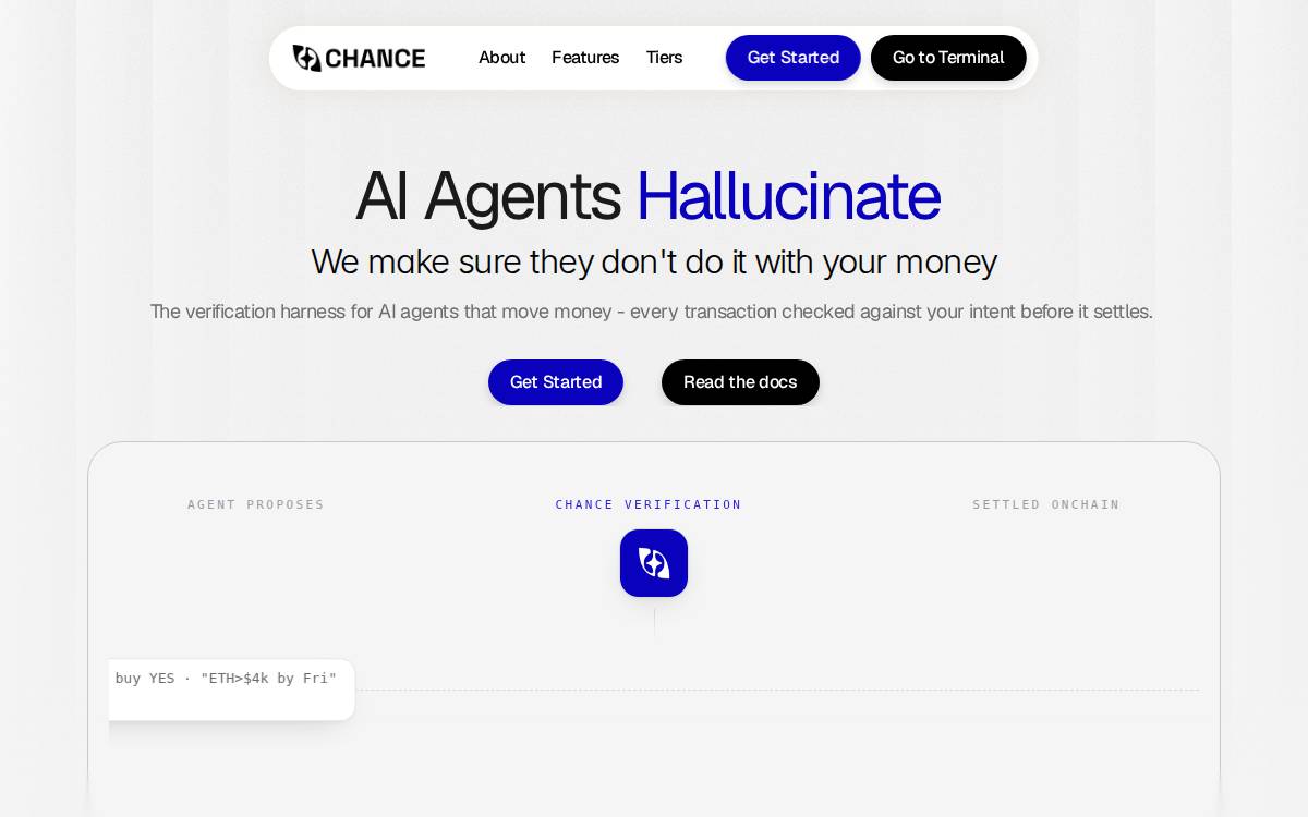 Chance website preview