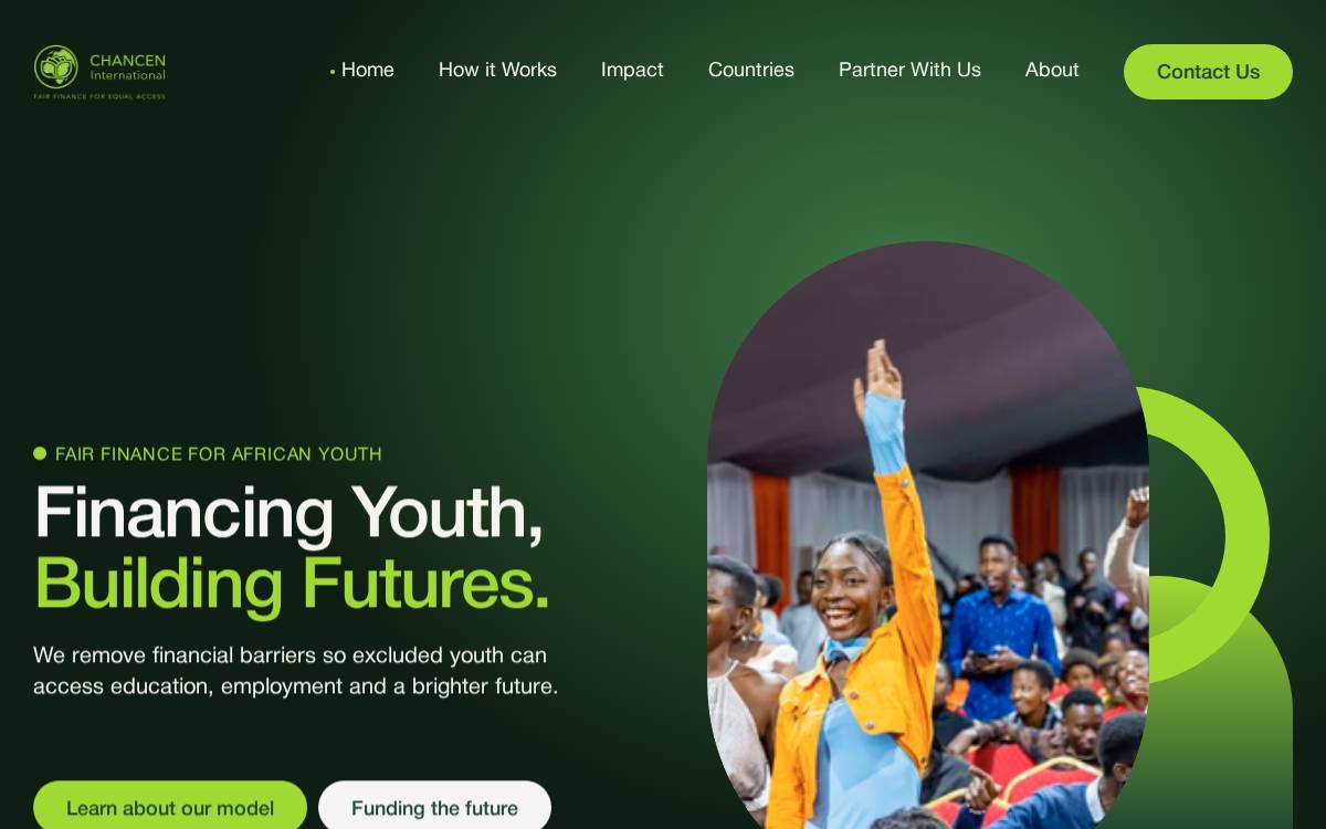 Chancen International website preview