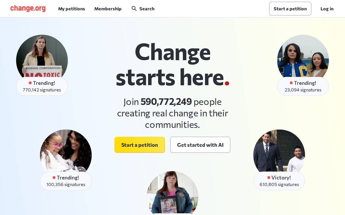 change-1 website preview