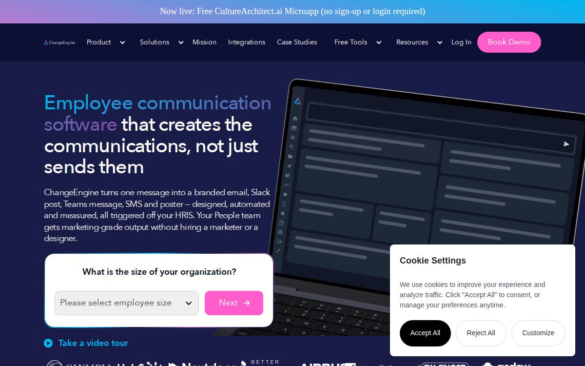 Changeengine website preview