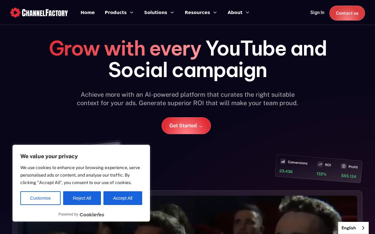 Channel Factory website preview