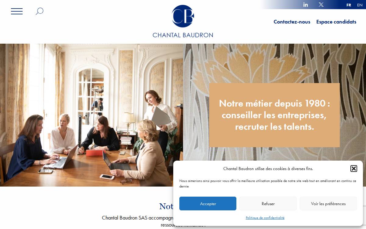 Chantal Baudron website preview