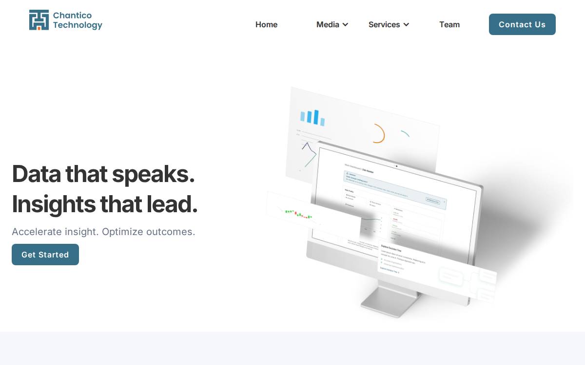Chantico Technology website preview
