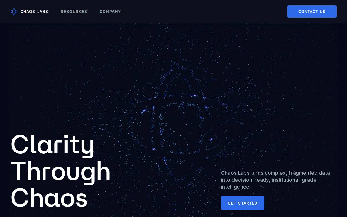 Chaos Labs website preview