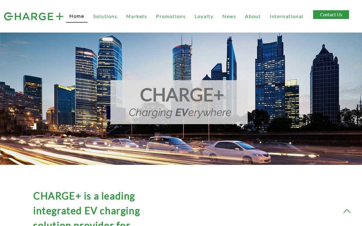 Charge+ website preview
