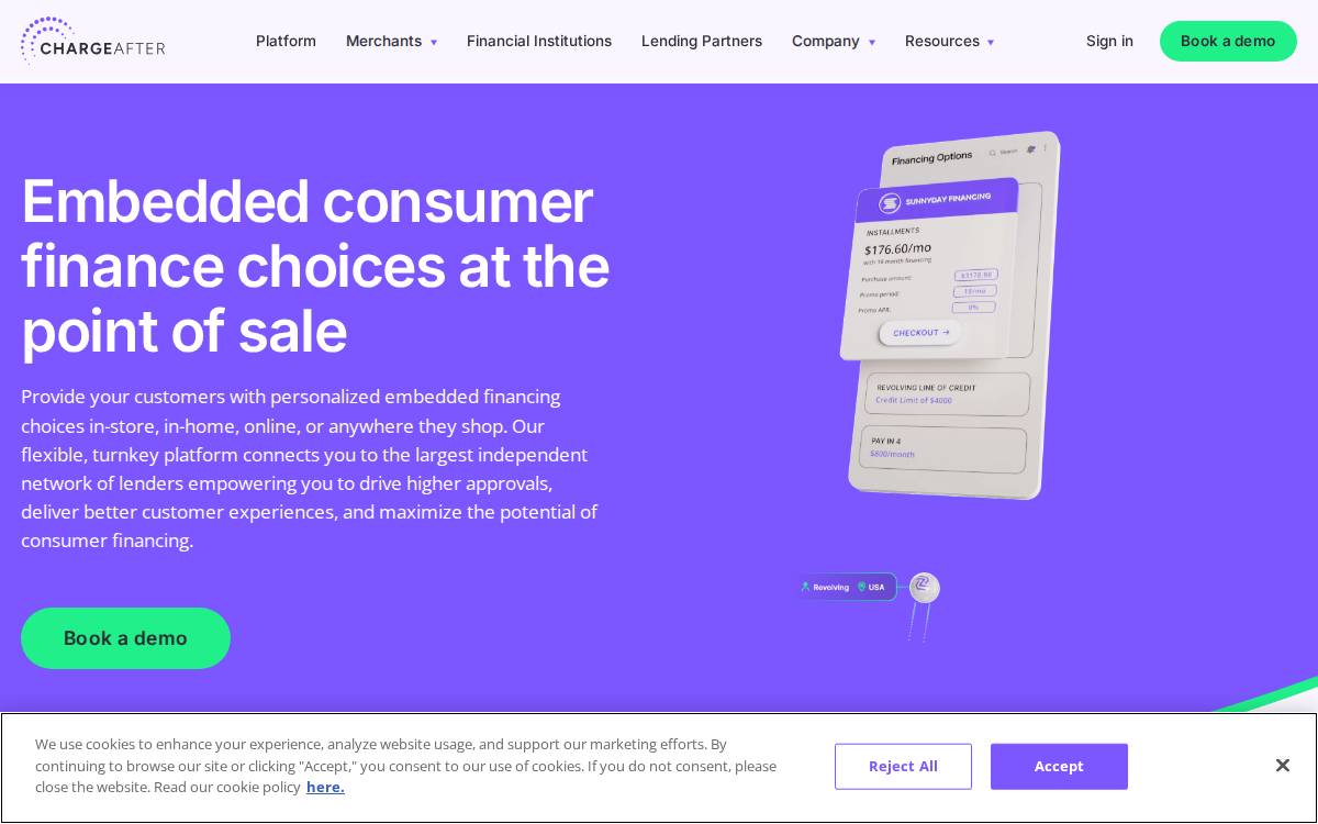 ChargeAfter website preview