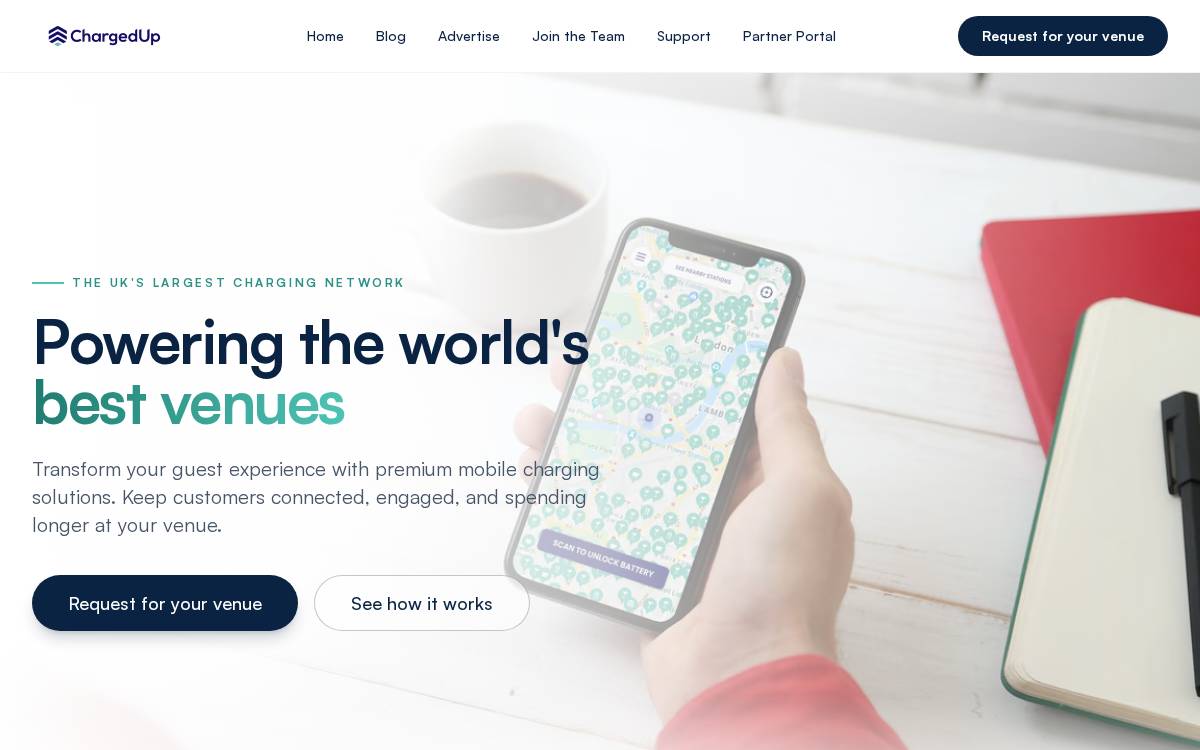 Chargedup website preview