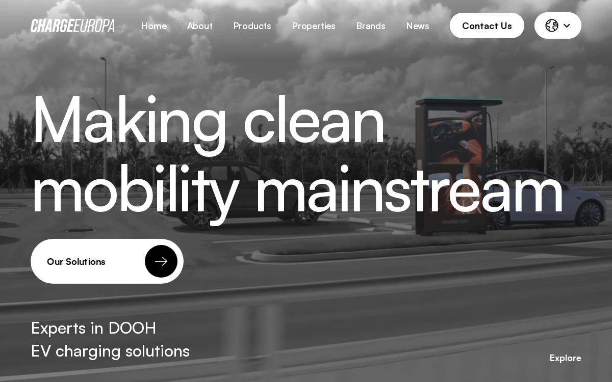 Charge Europa website preview