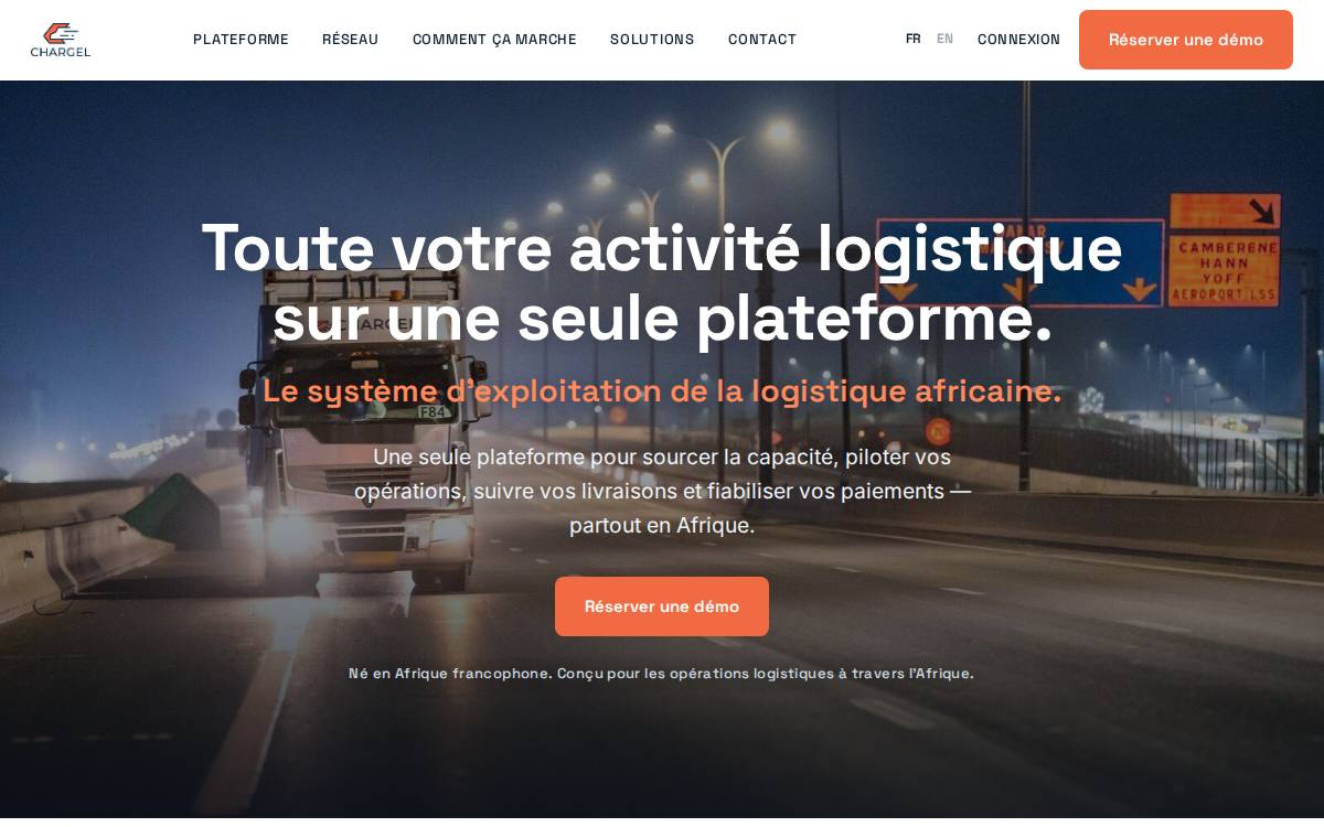 Chargel website preview