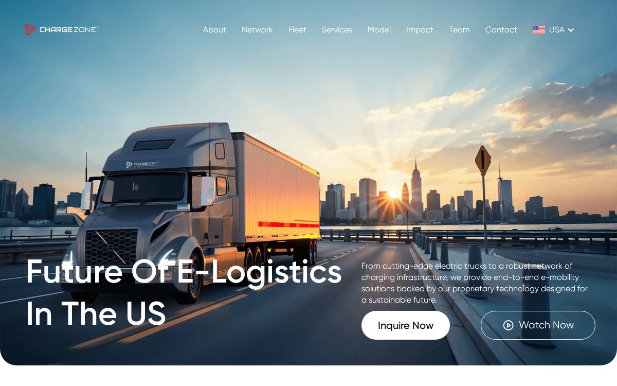 ChargeZone website preview