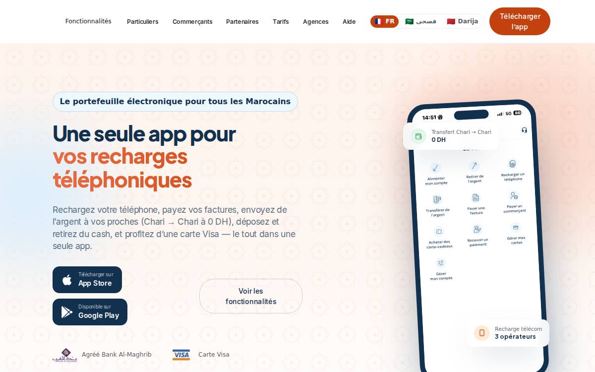 Chari website preview