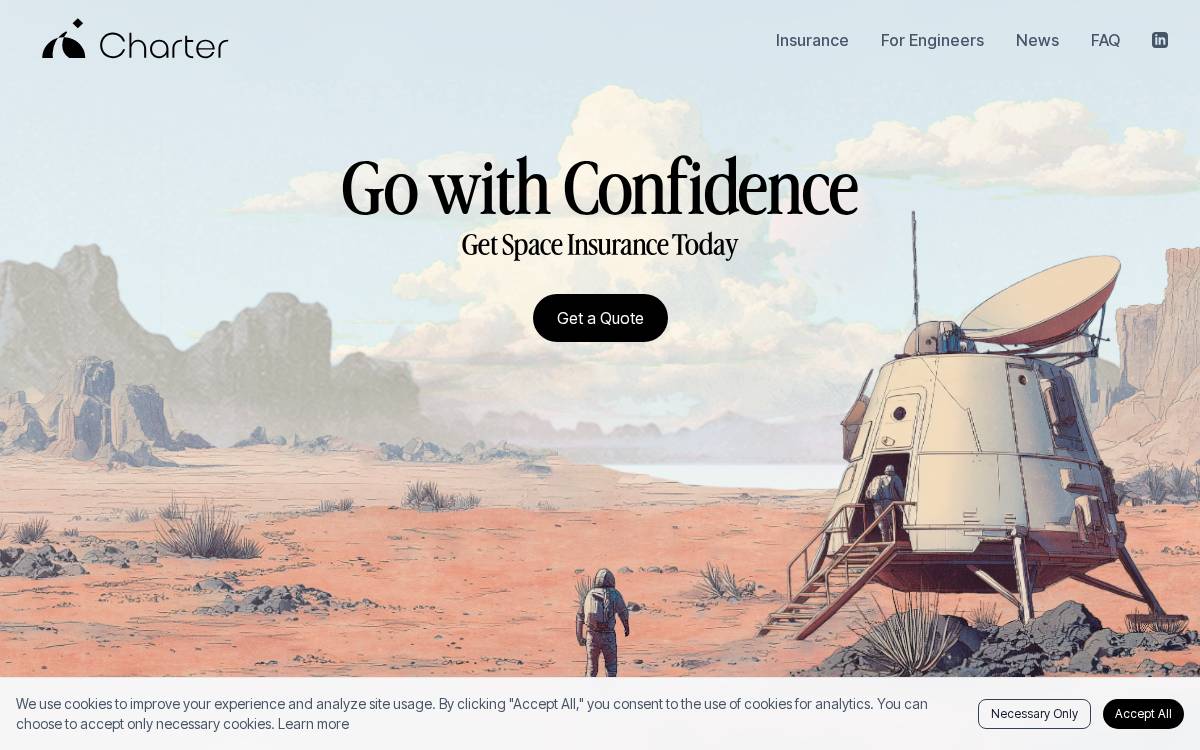 Charter Space website preview