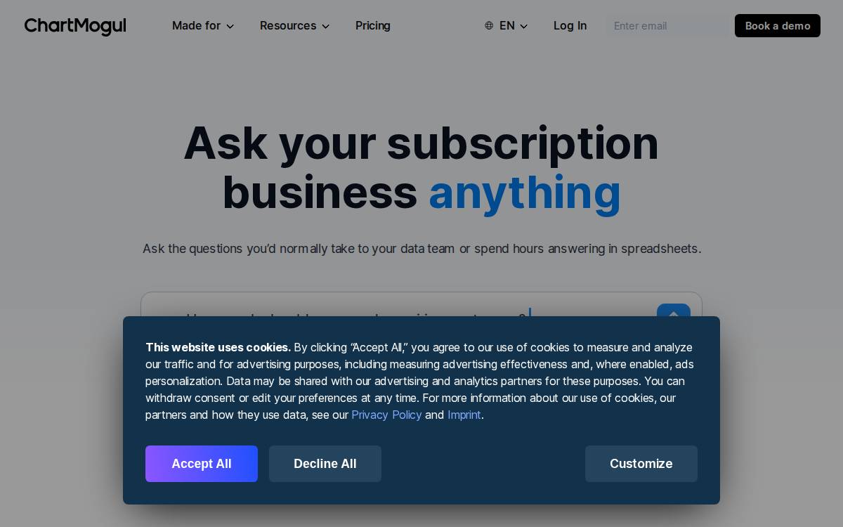 Chartmogul website preview
