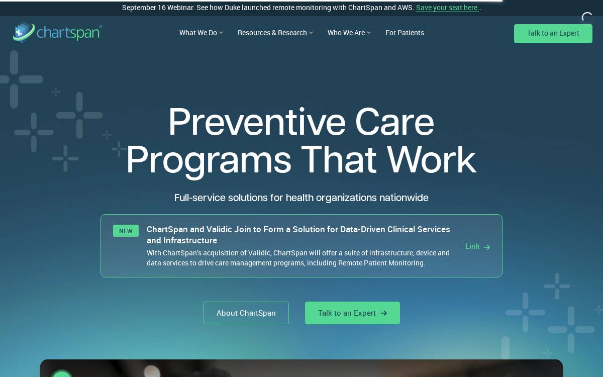 ChartSpan website preview
