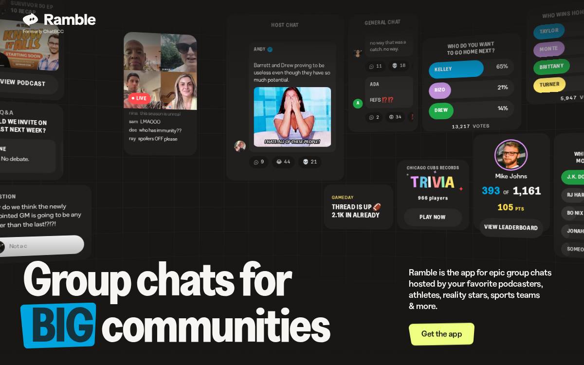 ChatBCC website preview